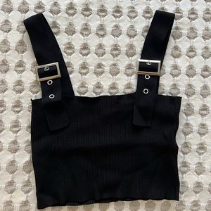 Top shop belt buckle top. Like new